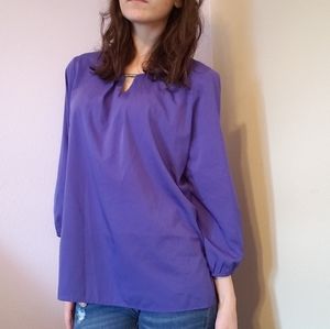 Jacyln Smith Collection Blue Blouse